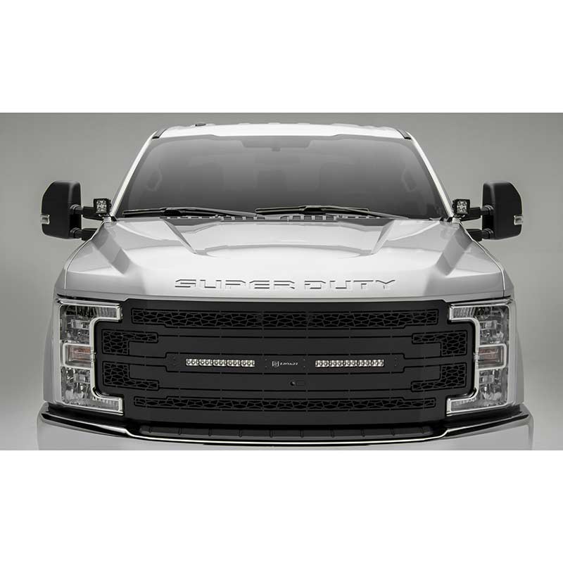 T-Rex ZROADZ Series 2015-2016 Chevrolet Silverado 2500/3500 HD LED Lighted Grille w/ One 20 Inch Slim single row 2pc Grille (Black)
