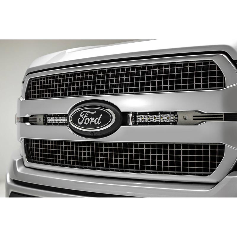 ZROADZ Z415583KIT Brushed Grille Mounts With Two 6" LED Light Bars XDP