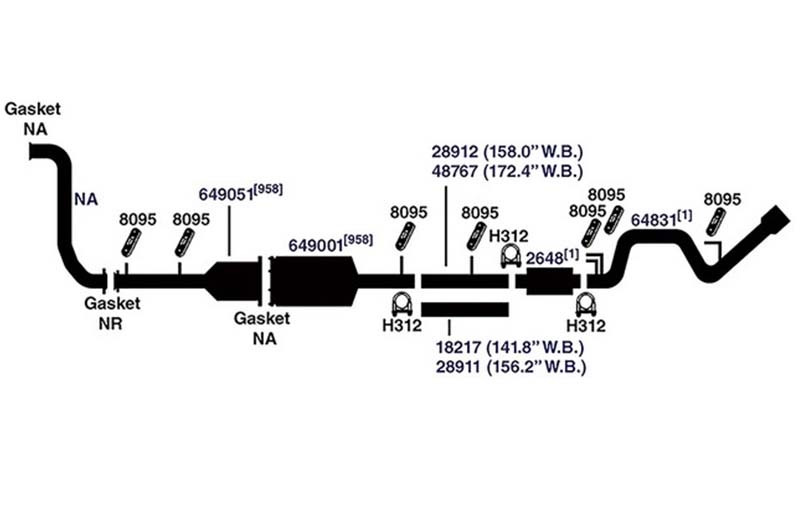 AP Emissions Replacement Exhaust Components (2008-2010 Ford F-250/350) | XDP