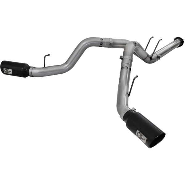 Image 1 for AFE 49-43122 Large Bore HD 4" Dual Filter-Back Exhaust System