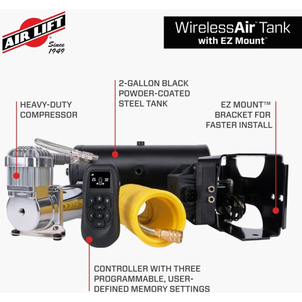 Air Lift 74100EZ WirelessAir Tank With EZ Mount | XDP