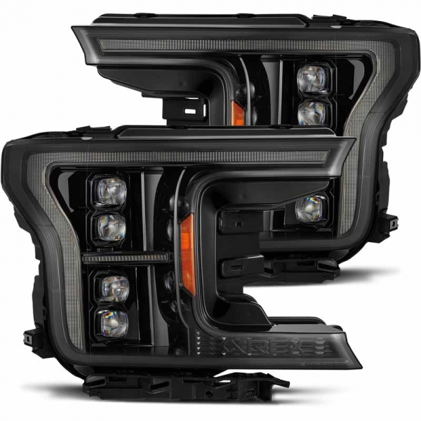 AlphaRex 880249 NOVA-Series Alpha Black LED Projector Headlights | XDP