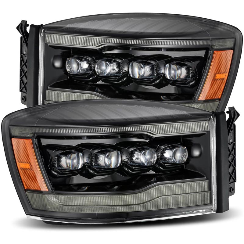 AlphaRex 880538 NOVA-Series Gloss Black LED Projector Headlights | XDP