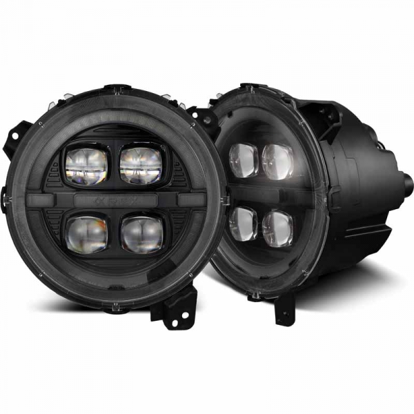 AlphaRex 880867 NOVA-Series Alpha Black LED Projector Headlights | XDP