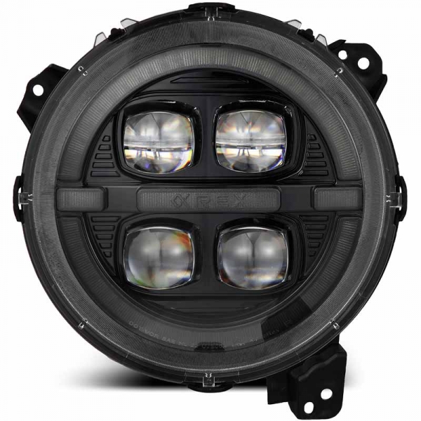 ライト AlphaRex 880867 NOVA-Series Alpha Black LED Projector Headlights | XDP