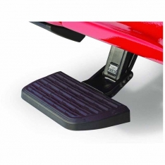 AMP Research Bedstep - Retractable Bumper Step For 2023-2024 Ford F-250/F-350 Super Duty, Supports 300 Lbs