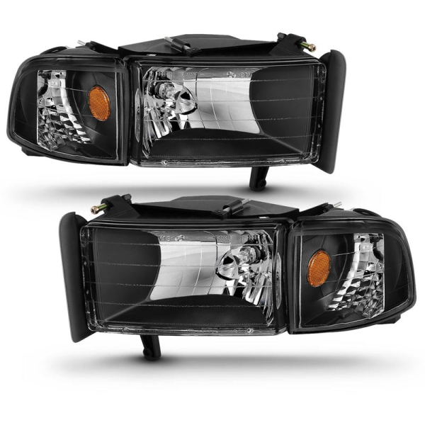 Image 1 for Anzo Black Crystal Headlights 111067