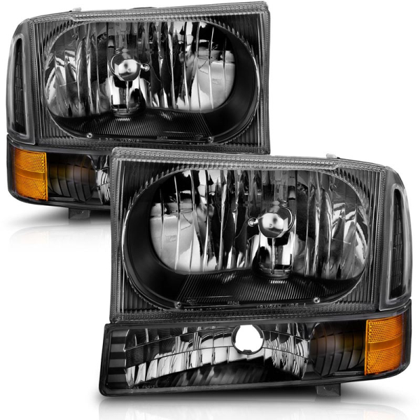 Image 1 for Anzo 111080 Black Crystal Headlights