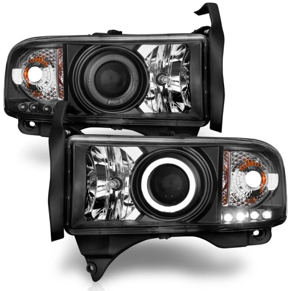 Image 1 for Anzo Black Halo Projector Headlights 111196