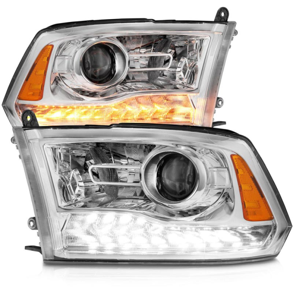 Anzo 111440 Chrome Plank Style Switchback Projector Headlights | XDP