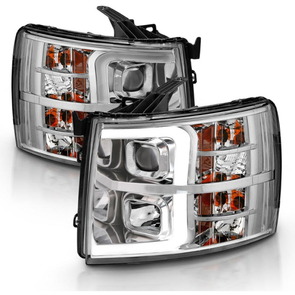Anzo 111481 Chrome Plank Style Design Projector Headlights | XDP