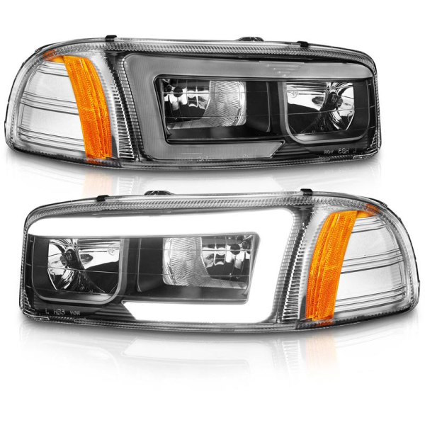 Image 1 for Anzo 111522 Black Plank Style Projector Headlights