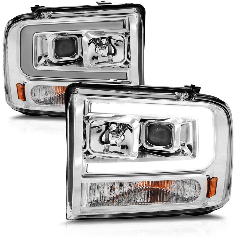 Anzo 111552 Chrome Plank Style Projector Headlights | XDP