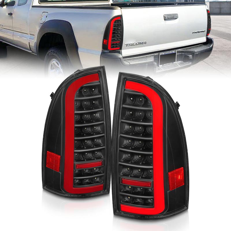 Anzo 311427 Black LED Tail Lights With Sequential Turn Signal XDP