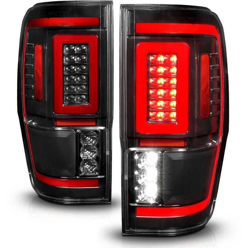ANZO LED Tail Light Assembly Black 4pc | Chevrolet Corvette (05-10) (321169)