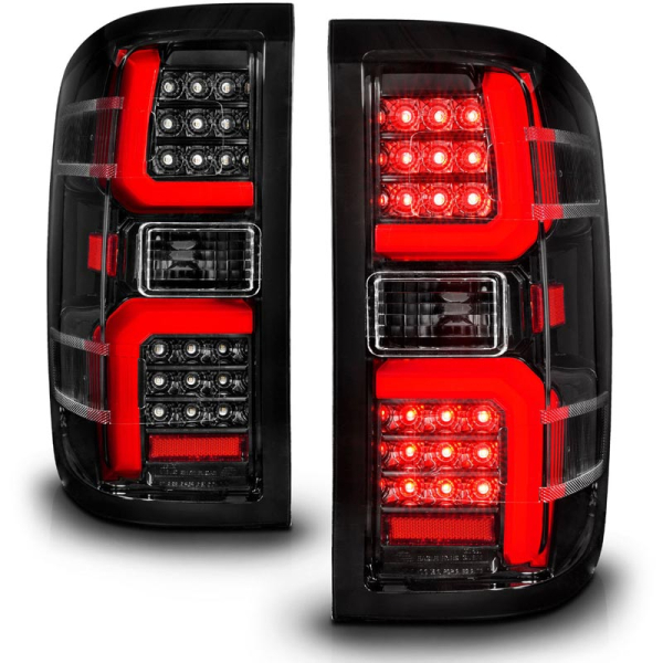Anzo 311450 Black LED Tail Lights With Sequential Turn Signal | XDP