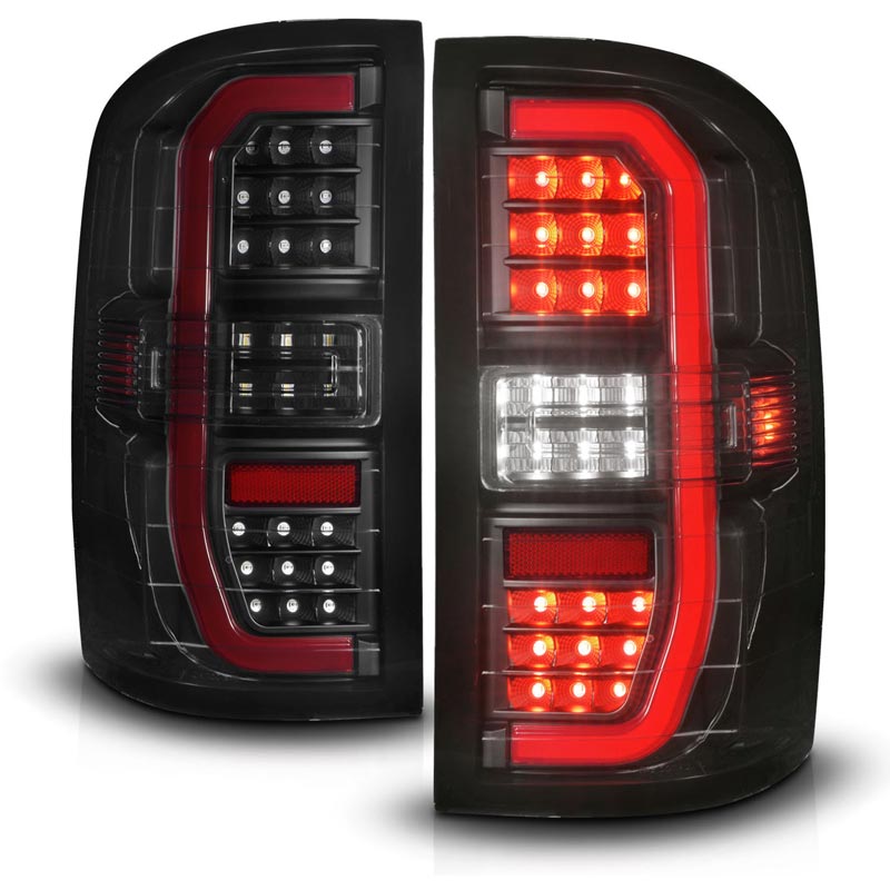 Anzo 311465 Smoked C-Bar LED Tail Lights With Sequential Turn