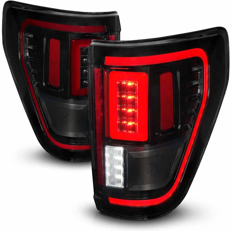 ANZO LED Tail Light Assembly w/ Sequential Black Housing/Smoke Lens | Silverado 14-23 (311451) main image 1