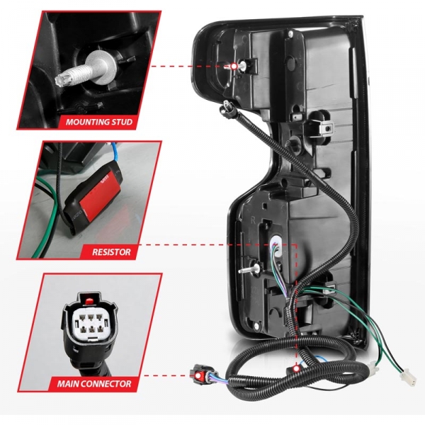 Anzo 311415 Smoked Plank Style LED Tail Lights | XDP
