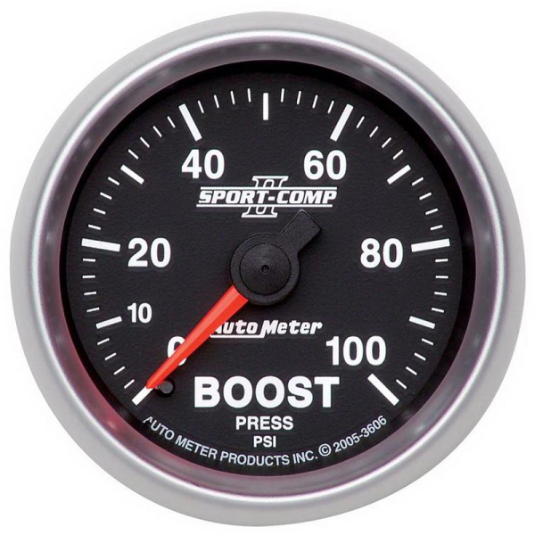 Image 1 for Auto Meter 3606 Sport-Comp II Boost Gauge