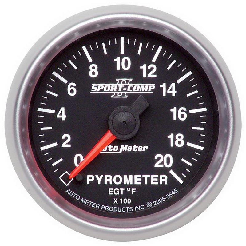 Auto Meter 3645 Sport-Comp II Pyrometer Gauge | XDP