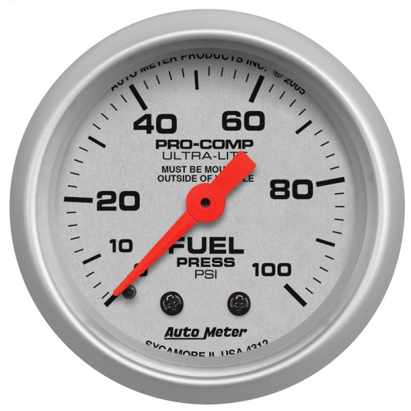 Image 1 for Auto Meter 4312 Ultra-Lite Fuel Pressure Gauge