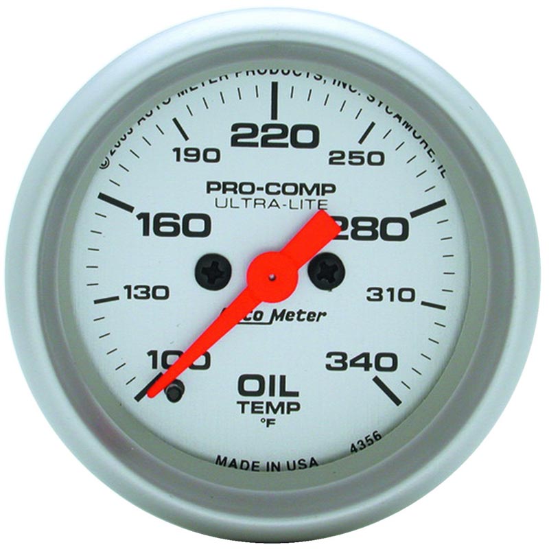 Auto Meter 4356 UltraLite Oil Temp Gauge XDP