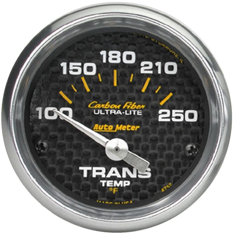 Auto Meter 4757 Carbon Fiber Transmission Temp Gauge XDP