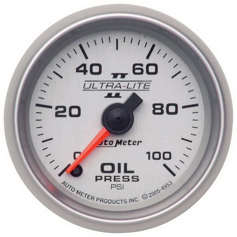 Auto Meter 4953 UltraLite II Oil Pressure Gauge XDP