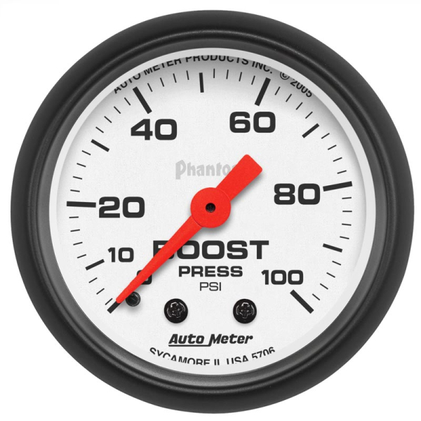 Image 1 for Auto Meter 5706 Phantom Series Boost Gauge