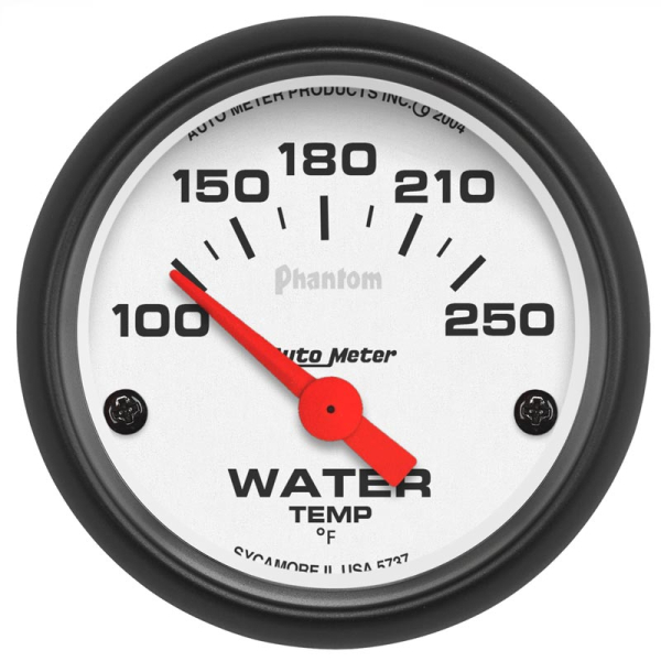 Image 1 for Auto Meter 5737 Phantom Series Water Temp Gauge