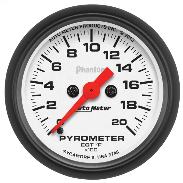 Image 1 for Auto Meter Phantom Series Pyrometer Gauge 5745