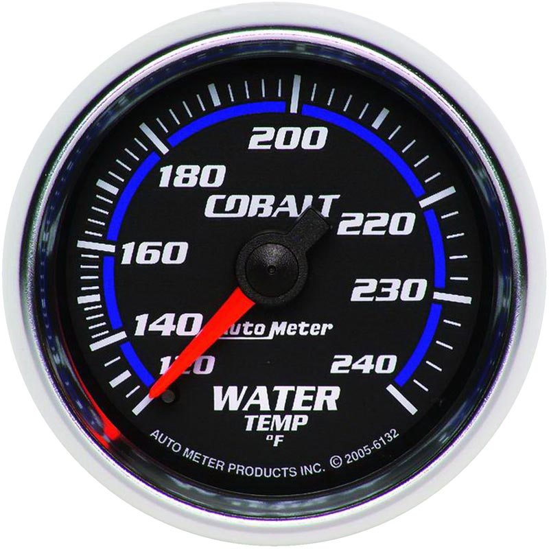 Auto Meter 6132 Cobalt Series Water Temp Gauge XDP