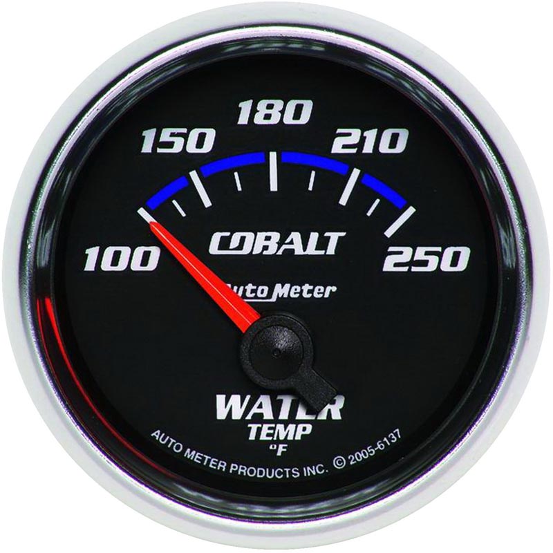 Auto Meter 6137 Cobalt Series Water Temp Gauge XDP