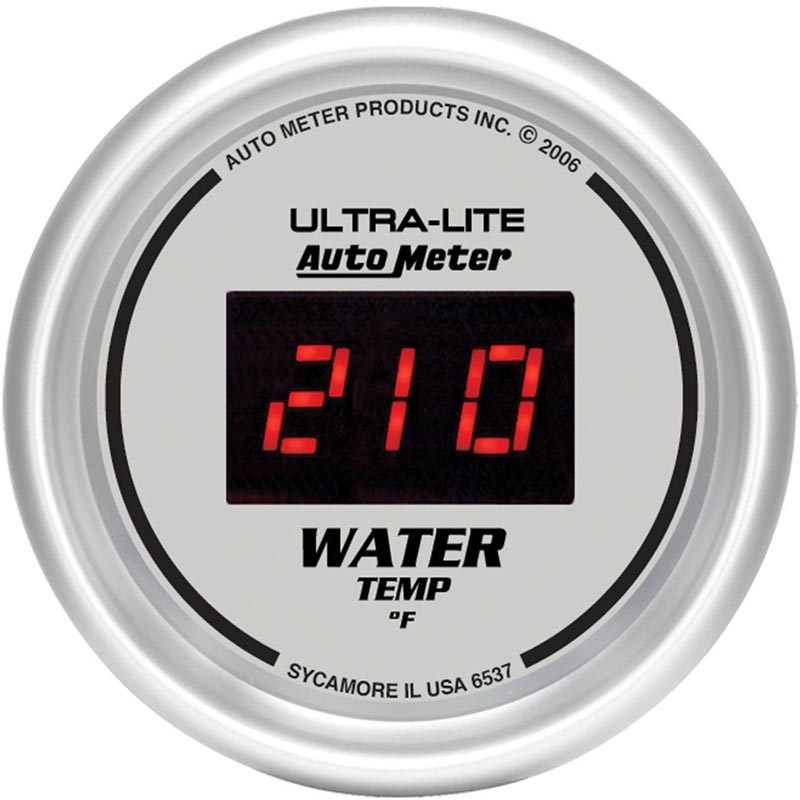Auto Meter 6537 UltraLite Digital Water Temp Gauge XDP