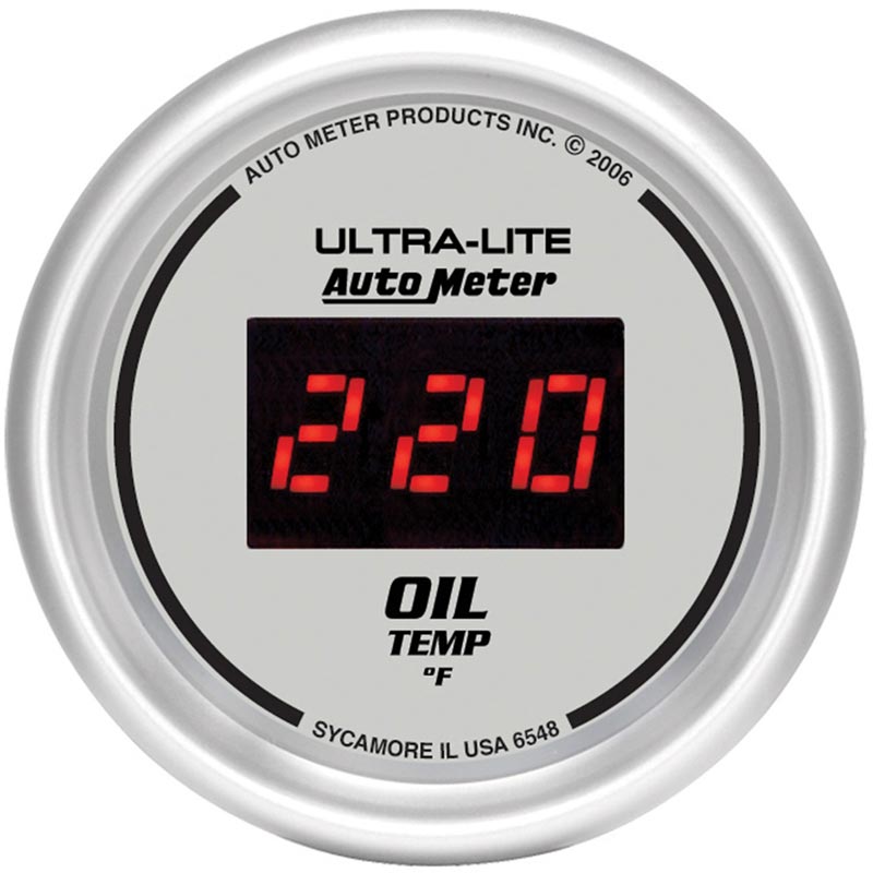 Auto Meter 6548 UltraLite Digital Oil Temp Gauge XDP