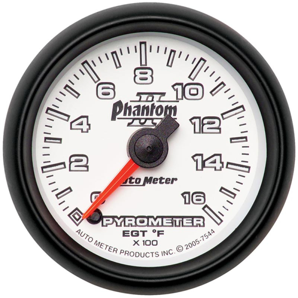 Image 1 for Auto Meter Phantom II Series Pyrometer Gauge 7544