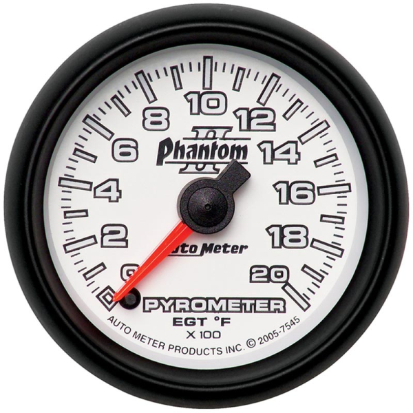 Image 1 for Auto Meter Phantom II Series Pyrometer Gauge 7545