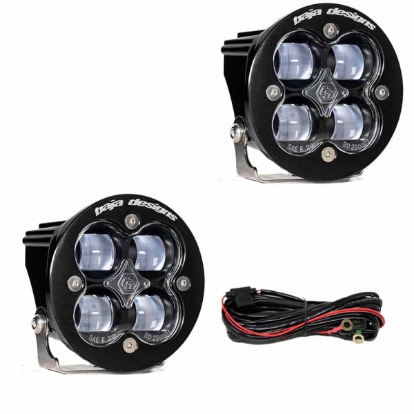 Image 1 for Baja Designs 247802 Squadron-R SAE Fog Clear LED Pod Light - Pair