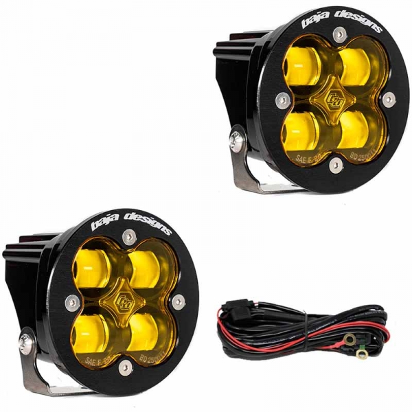 Baja Designs 247816 Squadron-R SAE Fog Amber LED Pod Light - Pair | XDP