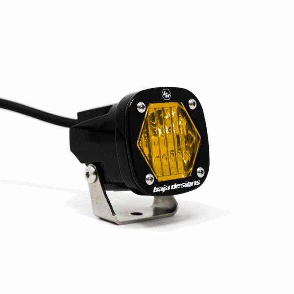 Image 1 for Baja Designs 380015 S1 Amber Wide Cornering LED Pod Light