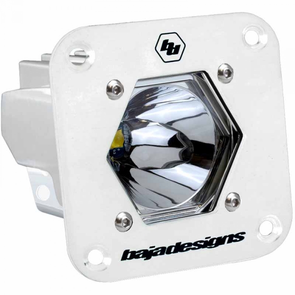 Image 1 for Baja Designs 381001WT S1 Flush Clear Spot LED Pod Light