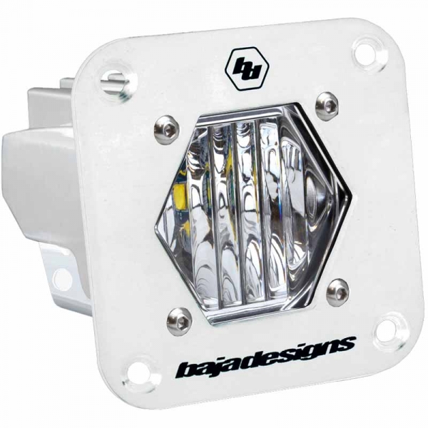 Image 1 for Baja Designs 381005WT S1 Flush Clear Wide Cornering LED Pod Light