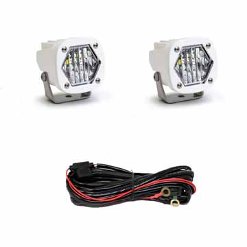 Image 1 for Baja Designs 387805WT S1 Clear Wide Cornering LED Pod Light - Pair