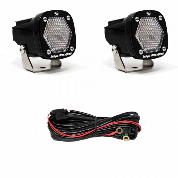 Image 1 for Baja Designs 387806 S1 Clear Work/Scene LED Pod Light - Pair