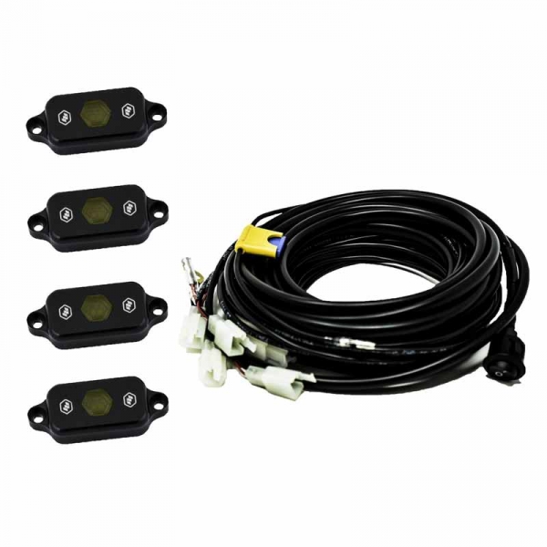 Image 1 for Baja Designs 447056 Universal Amber LED Rock Light Kit
