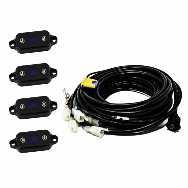 Image 1 for Baja Designs 447058 Universal Blue LED Rock Light Kit