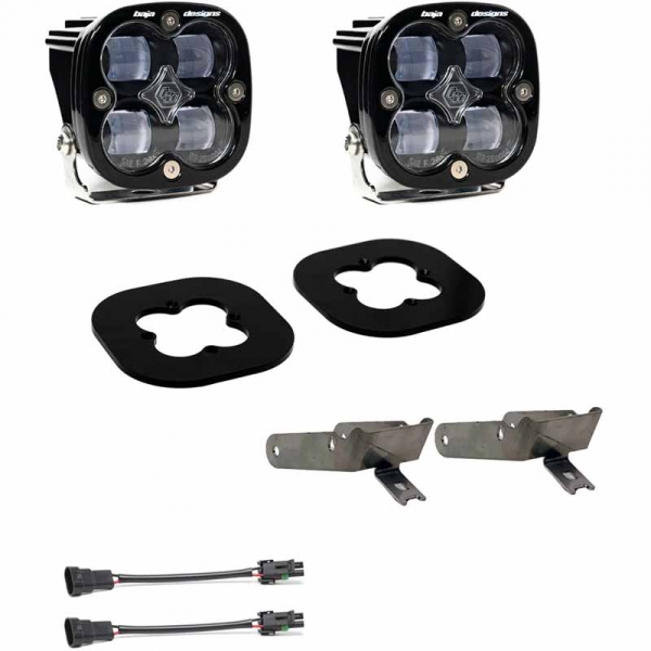 Image 1 for Baja Designs 447730 Squadron SAE Clear Fog LED Pocket Light Kit