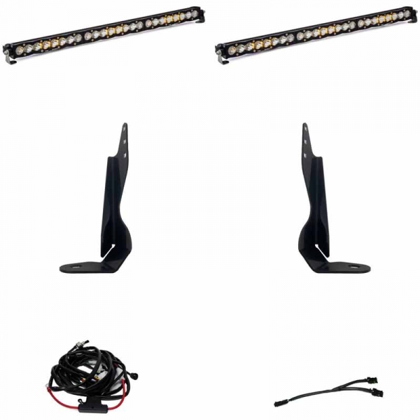 Image 1 for Baja Designs 447854 S8 Dual 30" Grille LED Light Bar Kit