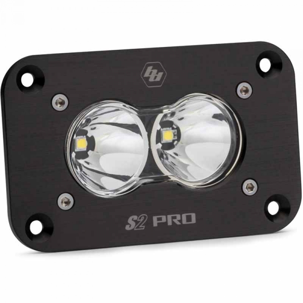 Image 1 for Baja Designs 481001 S2 Pro Flush Mount Clear Work/Scene LED Pod Light